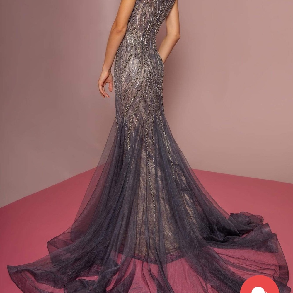 Sophisticated Charcoal Evening Dress-NWT Showstopper!